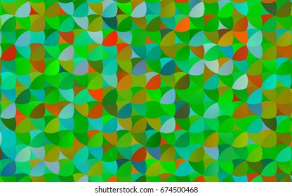 Light Multicolor, Rainbow vector illustration which consist of circles. Dotted gradient design for your business. Creative geometric background in halftone style with colored spots.