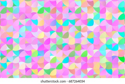 Light Multicolor, Rainbow vector illustration which consist of circles. Dotted gradient design for your business. Creative geometric background in halftone style with colored spots.