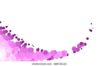 Light Multicolor, Rainbow vector illustration which consist of circles. Dotted gradient design for your business. Creative geometric background in halftone style with colored spots.