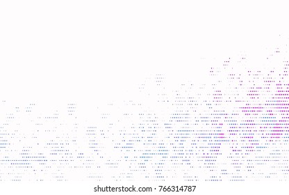 Light Multicolor, Rainbow vector illustration which consist of circles. Dotted gradient design for your business. Creative geometric background in halftone style with colored spots.