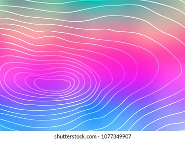 Light Multicolor, Rainbow vector indian curved template. Blurred decorative design in Indian style with lines. The textured pattern can be used for website.