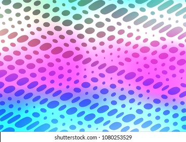 Light Multicolor, Rainbow vector indian curved background. Blurred decorative design in Indian style with Zen tangles. Hand painted design for web, leaflet, textile.