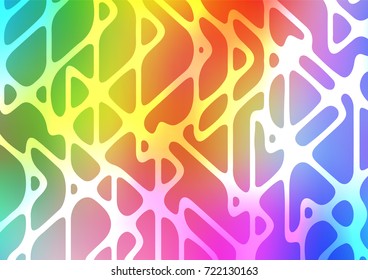 Light Multicolor, Rainbow vector indian curved pattern. Blurred decorative design in Indian style with Zen tangles. The doodle design can be used for your web site.