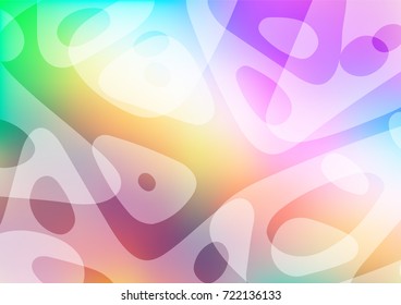 Light Multicolor, Rainbow vector indian curved texture. Blurred decorative design in Indian style with Zen tangles. A completely new template for your business design.
