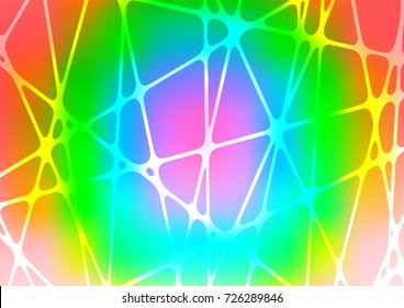 Light Multicolor, Rainbow vector indian curved background. An elegant bright illustration with lines in Natural style. A completely new design for your business.