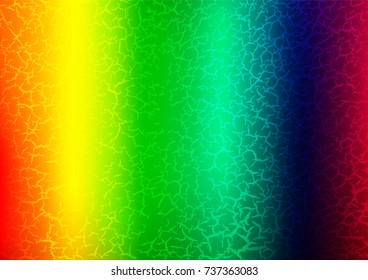 Light Multicolor, Rainbow vector indian curved pattern. Glitter abstract illustration with doodles and Zen tangles. The elegant pattern can be used as a part of a brand book.