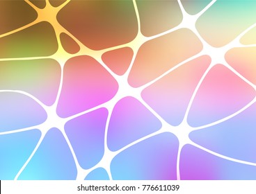 Light Multicolor, Rainbow vector indian curved texture. An elegant bright illustration with lines in Natural style. A completely new template for your business design.