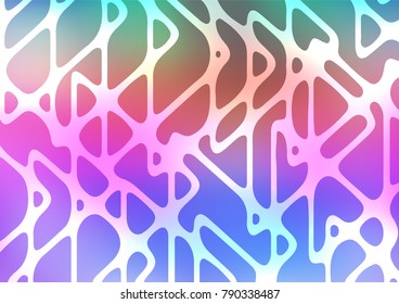 Light Multicolor, Rainbow vector indian curved pattern. Decorative shining illustration with doodles on abstract template. A completely new design for your business.