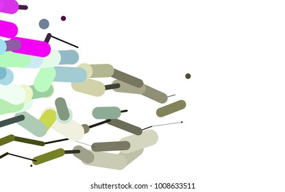 Light Multicolor, Rainbow vector layout with flat lines. Blurred decorative design in simple style with lines. Smart design for your business advert.