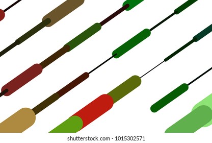 Light Multicolor, Rainbow vector layout with flat lines. Decorative shining illustration with lines on abstract template. The pattern can be used for websites.