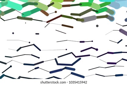 Light Multicolor, Rainbow vector layout with flat lines. Glitter abstract illustration with colored sticks. The pattern can be used for websites.