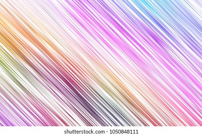 Light Multicolor, Rainbow vector layout with flat lines. Decorative shining illustration with lines on abstract template. The template can be used as a background.