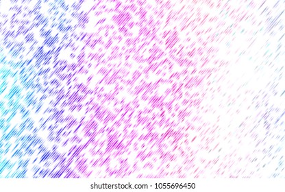 Light Multicolor, Rainbow vector layout with flat lines. Lines on blurred abstract background with gradient. Best design for your ad, poster, banner.