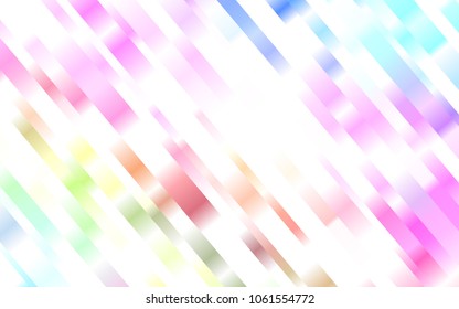 Light Multicolor, Rainbow vector layout with flat lines. Decorative shining illustration with lines on abstract template. The template can be used as a background.