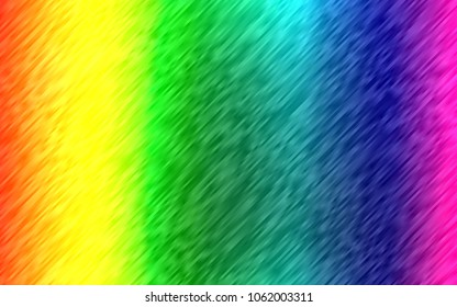 Light Multicolor, Rainbow vector layout with flat lines. Modern geometrical abstract illustration with staves. The pattern can be used for websites.