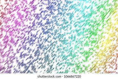 Light Multicolor, Rainbow vector layout with flat lines. Glitter abstract illustration with colored sticks. Smart design for your business advert.