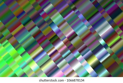 Light Multicolor, Rainbow vector layout with flat lines. Modern geometrical abstract illustration with staves. The pattern can be used for busines ad, booklets, leaflets