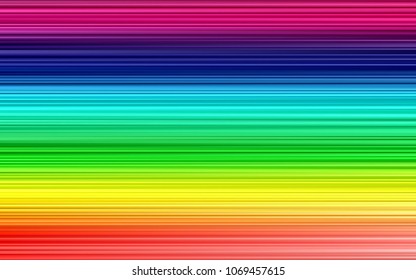 Light Multicolor, Rainbow vector layout with flat lines. Decorative shining illustration with lines on abstract template. The template can be used as a background.