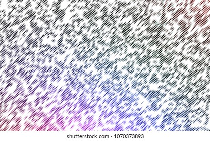 Light Multicolor, Rainbow vector layout with flat lines. Glitter abstract illustration with colored sticks. The pattern can be used as ads, poster, banner for commercial.