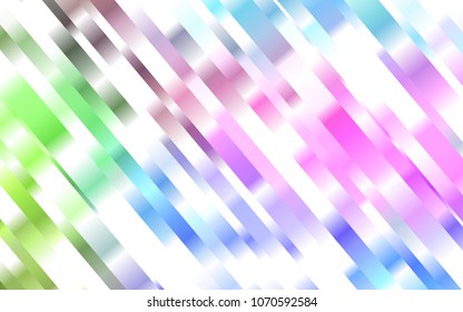 Light Multicolor, Rainbow vector layout with flat lines. Blurred decorative design in simple style with lines. Best design for your ad, poster, banner.