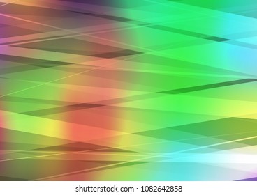 Light Multicolor, Rainbow vector layout with flat lines. Blurred decorative design in simple style with lines. The template can be used as a background.
