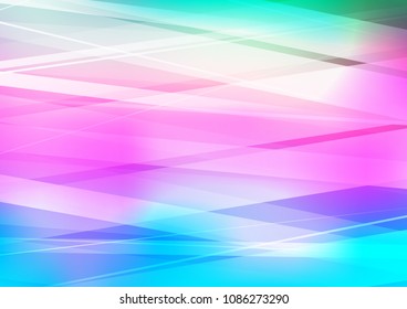 Light Multicolor, Rainbow vector layout with flat lines. Decorative shining illustration with lines on abstract template. Smart design for your business advert.