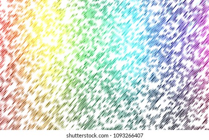 Light Multicolor, Rainbow vector layout with flat lines. Glitter abstract illustration with colored sticks. The pattern can be used for websites.