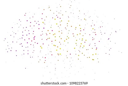 Light Multicolor, Rainbow vector  layout with circle shapes. Blurred bubbles on abstract background with colorful gradient. The pattern can be used for ads, leaflets of liquid.