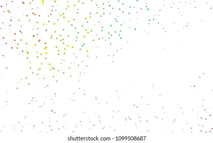 Light Multicolor, Rainbow vector  layout with circle shapes. Blurred bubbles on abstract background with colorful gradient. Pattern can be used as texture of water, rain drops.