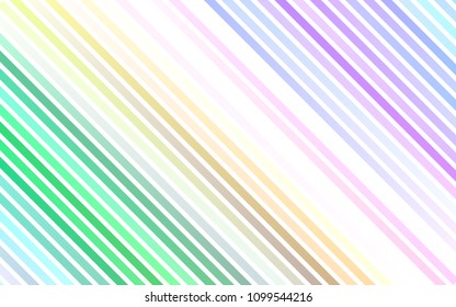 Light Multicolor, Rainbow vector layout with flat lines. Lines on blurred abstract background with gradient. The pattern can be used for busines ad, booklets, leaflets