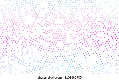 Light Multicolor, Rainbow vector  layout with circle shapes. Glitter abstract illustration with blurred drops of rain. New design for ad, poster, banner of your website.