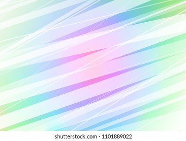 Light Multicolor, Rainbow vector layout with flat lines. Blurred decorative design in simple style with lines. The template can be used as a background.