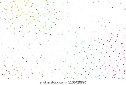 Light Multicolor, Rainbow vector  layout with circle shapes. Illustration with set of shining colorful abstract circles. Completely new template for your brand book.