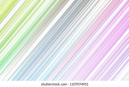 Light Multicolor, Rainbow vector layout with flat lines. Glitter abstract illustration with colored sticks. The pattern can be used for websites.