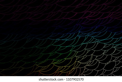 Light Multicolor, Rainbow vector  layout with circle shapes. Illustration with set of shining colorful abstract circles. New design for ad, poster, banner of your website.