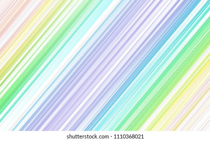 Light Multicolor, Rainbow vector layout with flat lines. Shining colored illustration with narrow lines. The pattern can be used as ads, poster, banner for commercial.