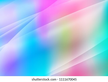 Light Multicolor, Rainbow vector layout with flat lines. Glitter abstract illustration with colored sticks. Smart design for your business advert.