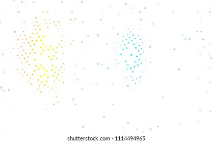 Light Multicolor, Rainbow vector  layout with circle shapes. Illustration with set of shining colorful abstract circles. The pattern can be used for aqua ad, booklets.