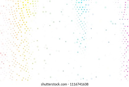 Light Multicolor, Rainbow vector  layout with circle shapes. Illustration with set of shining colorful abstract circles. The pattern can be used for aqua ad, booklets.