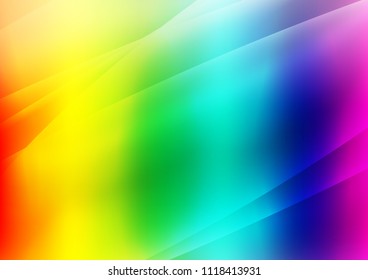 Light Multicolor, Rainbow vector layout with flat lines. Glitter abstract illustration with colored sticks. The pattern can be used for websites.