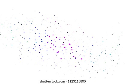 Light Multicolor, Rainbow vector  layout with circle shapes. Abstract illustration with colored bubbles in nature style. New design for ad, poster, banner of your website.