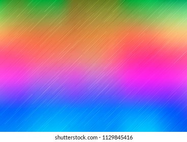 Light Multicolor, Rainbow vector layout with flat lines. Shining colored illustration with narrow lines. The pattern can be used for websites.