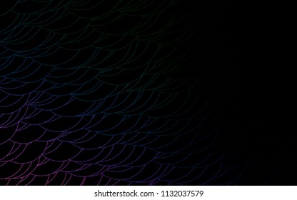 Light Multicolor, Rainbow vector  layout with circle shapes. Illustration with set of shining colorful abstract circles. The pattern can be used for ads, leaflets of liquid.