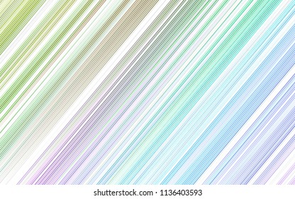 Light Multicolor, Rainbow vector layout with flat lines. Lines on blurred abstract background with gradient. Smart design for your business advert.