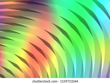 Light Multicolor, Rainbow vector layout with flat lines. Glitter abstract illustration with colored sticks. Best design for your ad, poster, banner.
