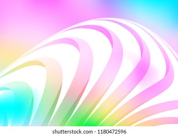 Light Multicolor, Rainbow vector layout with flat lines. Blurred decorative design in simple style with lines. The pattern can be used for busines ad, booklets, leaflets