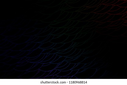 Light Multicolor, Rainbow vector  layout with circle shapes. Blurred bubbles on abstract background with colorful gradient. Pattern can be used as texture of water, rain drops.