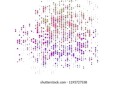 Light Multicolor, Rainbow vector layout with circle shapes. Modern abstract illustration with colorful water drops. Pattern of water, rain drops.