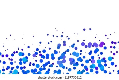 Light Multicolor, Rainbow vector layout with circle spots. Blurred bubbles on abstract backdrop with colorful gradient. Pattern for ads, leaflets.