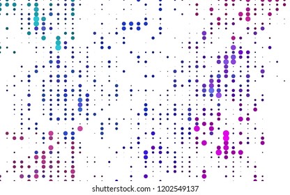 Light Multicolor, Rainbow vector layout with circle shapes. Blurred bubbles on abstract background with colorful gradient. Pattern for ads, leaflets.